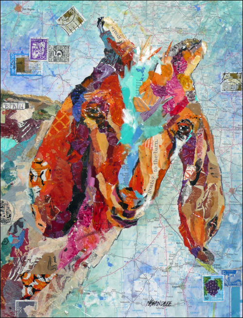 500x654 Go One Step Beyond Painting Create A Contemporary Collage! - Collage Painting