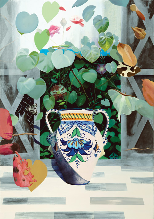 500x709 Mixed Media Artist Maya Brym Collage Acrylic Oil Painting - Collage Painting