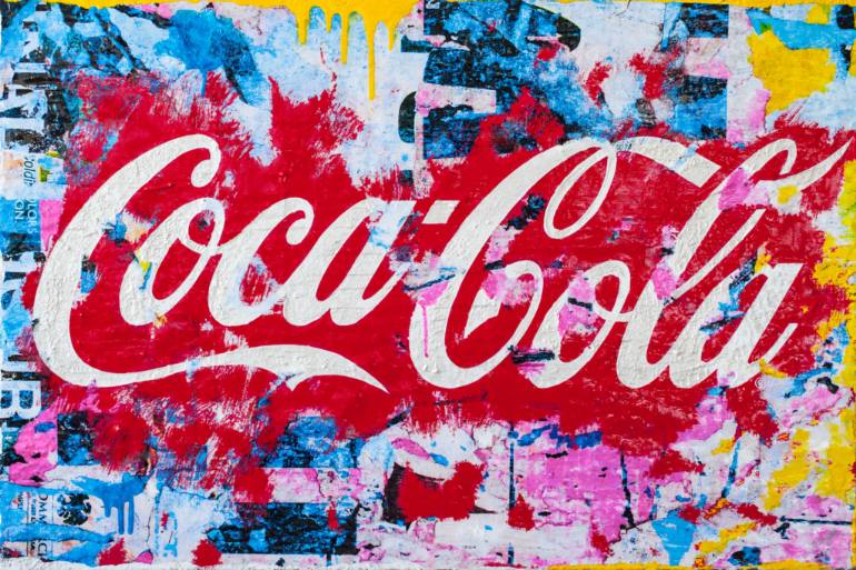 770x513 Saatchi Art Coca Cola Collage Painting By Anyes Galleani - Collage Painting