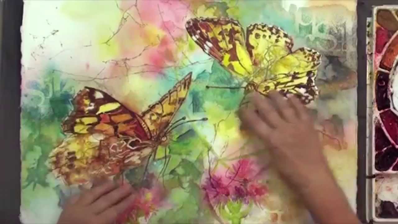 1280x720 Preview Watercolor Making Your Mark, Part 8, With Karlyn Holman - Collage Painting Artists