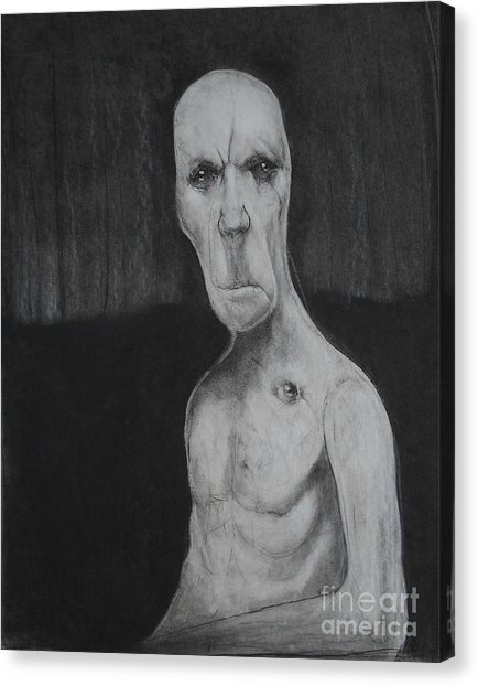 434x622 Figure With Eye In Collar Bone Drawing By Anthony Adamucci - Collar Bone Painting