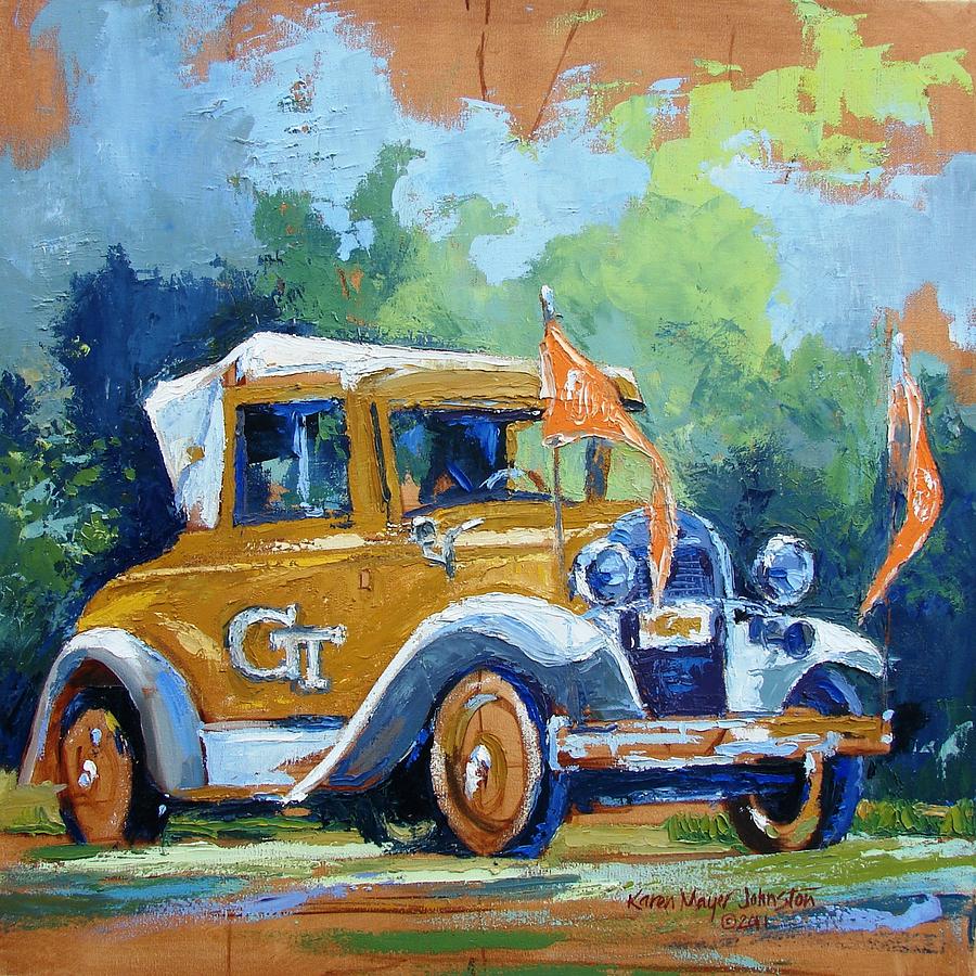 900x900 Ga Tech Ramblin' Wreck - College Painting
