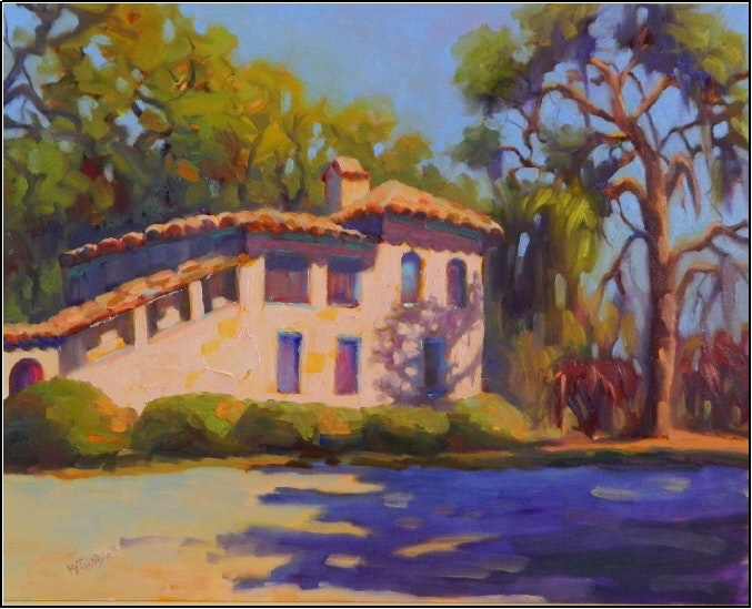 677x549 Oak Shadows , 16x20 , Oil On Panel, Maryanne Jacobsen Art - College Painting