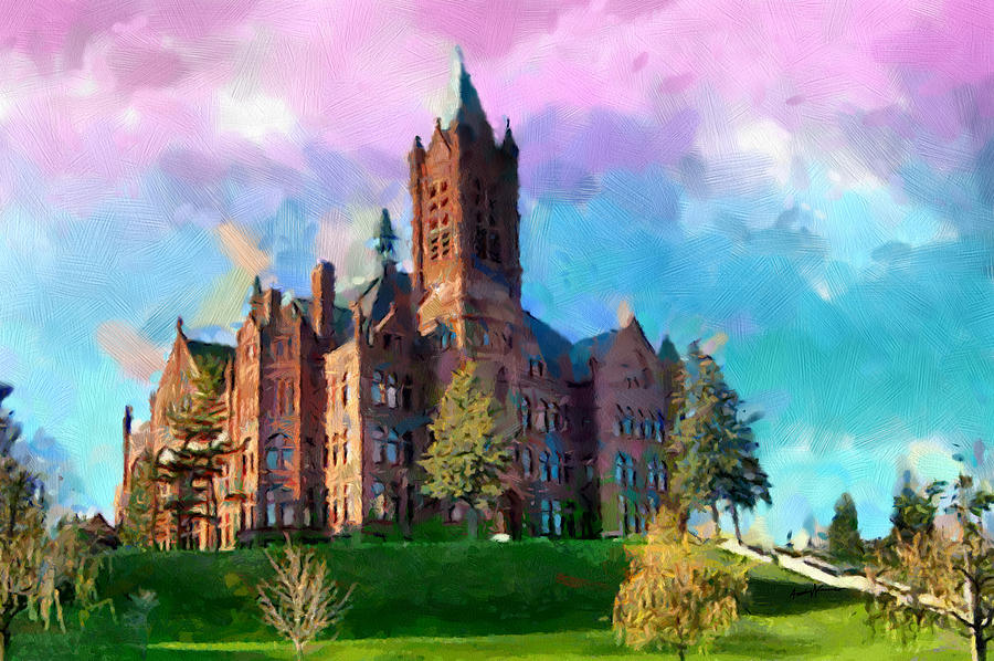 900x598 Crouse College Painting By Anthony Caruso - College Painting