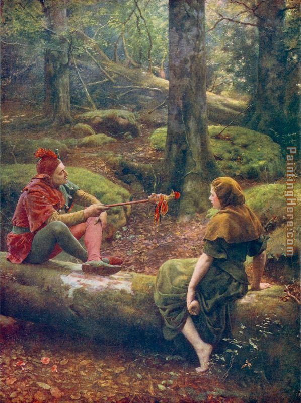 598x800 John Collier In The Forest Of Arden Painting Anysize 50% Off - Collier Painting