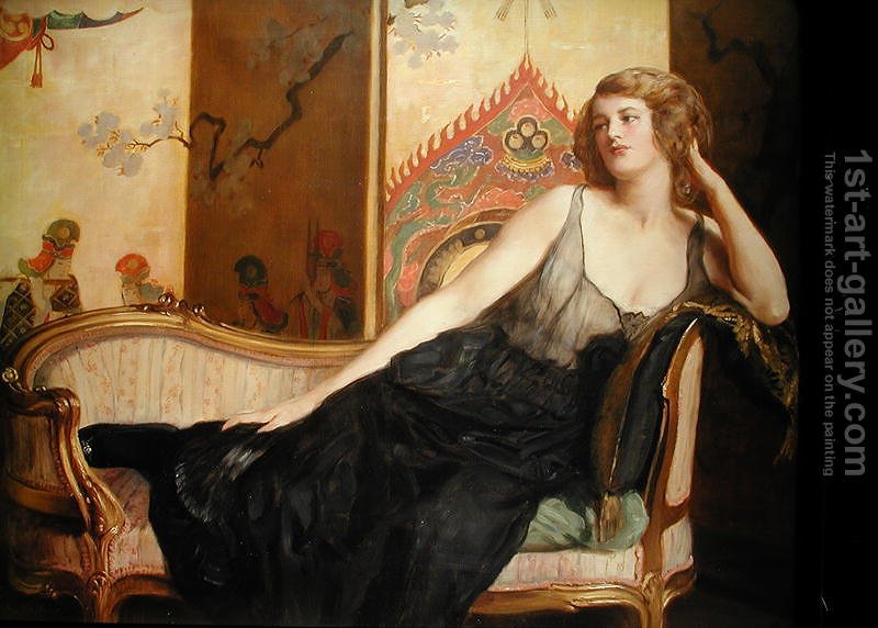 800x572 Reclining Woman John Maler Collier Reproduction 1st Art Gallery - Collier Painting
