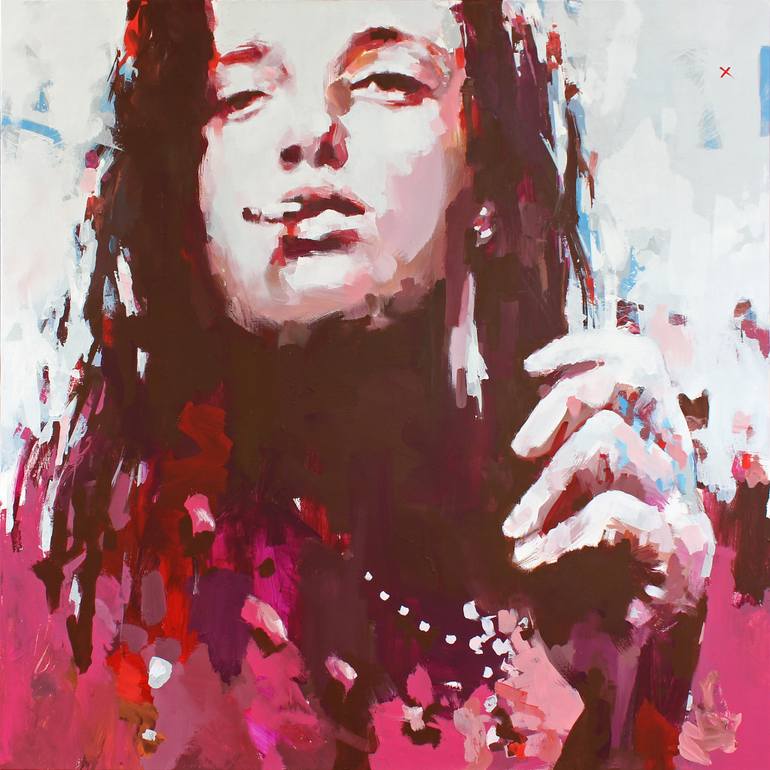 770x770 Saatchi Art Le Collier Painting By Yves - Collier Painting