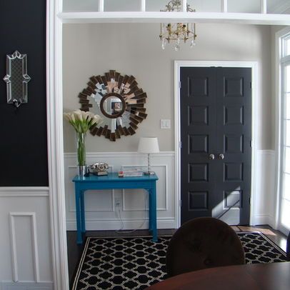 406x406 Collingwood Walls, Dark Grey Amp Bright Blue Accent Decorating - Collingwood Painting