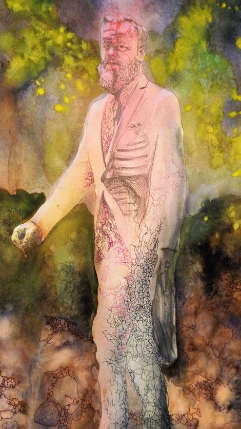 470x836 Krystal Booth, Colonel Sanders Found Starving In Everglades - Colonel Sanders Painting