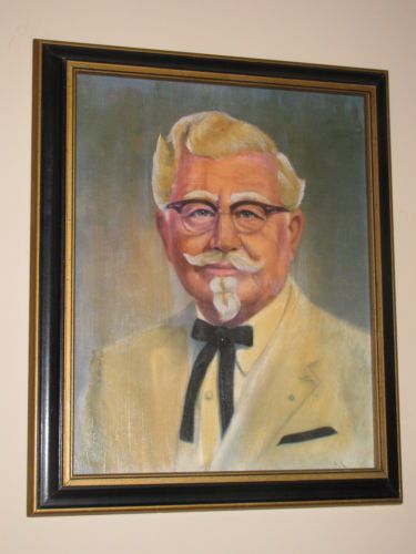 375x500 Bahaha - Colonel Sanders Painting