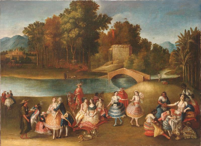 799x583 Brooklyn Museum Acquires Extremely Rare Secular Painting - Colonial Painting