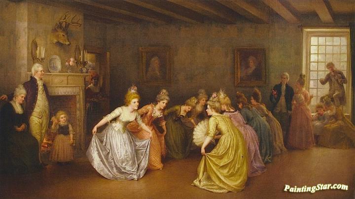 720x404 Colonial Minuet Artwork By Jennie Brownscombe Oil Painting Amp Art - Colonial Painting