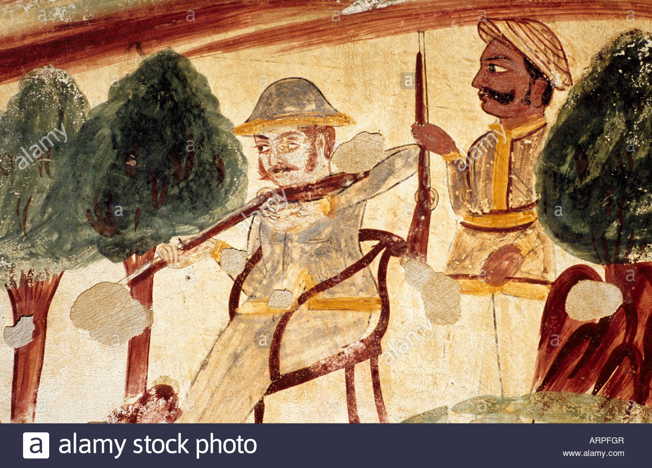 1300x933 Colonial Era Hunting Painting - Colonial Painting