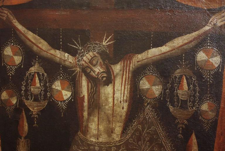 768x516 18th Century Spanish Colonial Painting Or Nuestro De Chalma - Colonial Painting