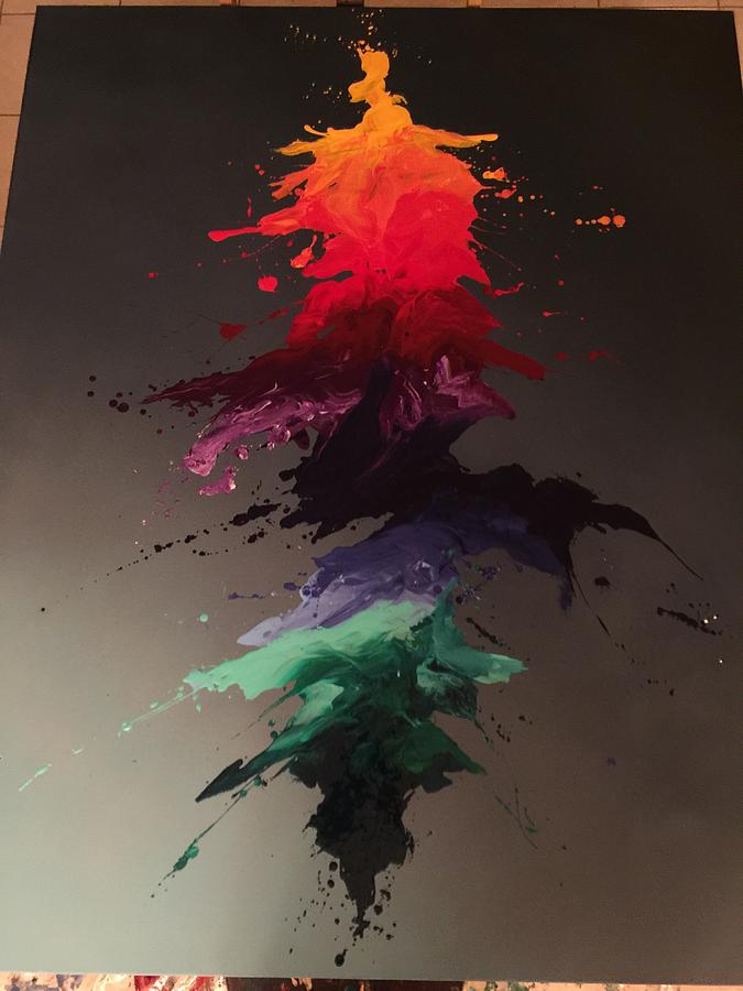 675x900 Color Blast Painting By Kevin Vigil - Color Blast Painting