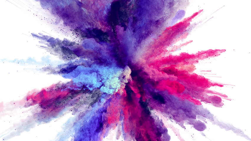 852x480 Color Free Video Clips - Color Blast Painting