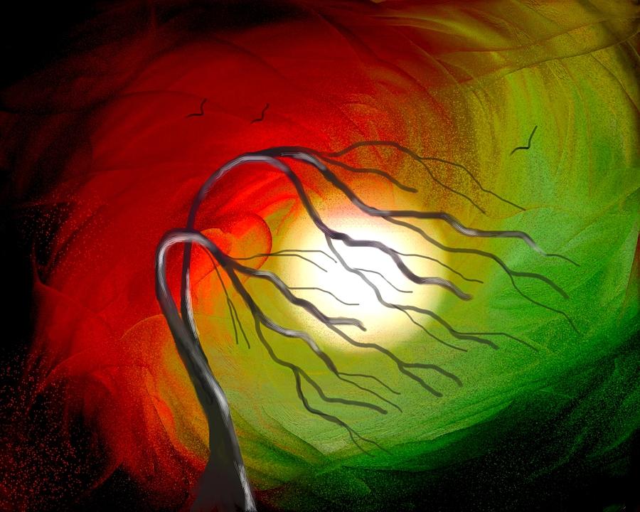 900x720 Wild Wind Painting By Color Blast - Color Blast Painting