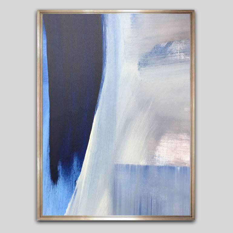 770x770 Saatchi Art Colour Block In Blue I Painting By Alice Watt - Color Block Painting