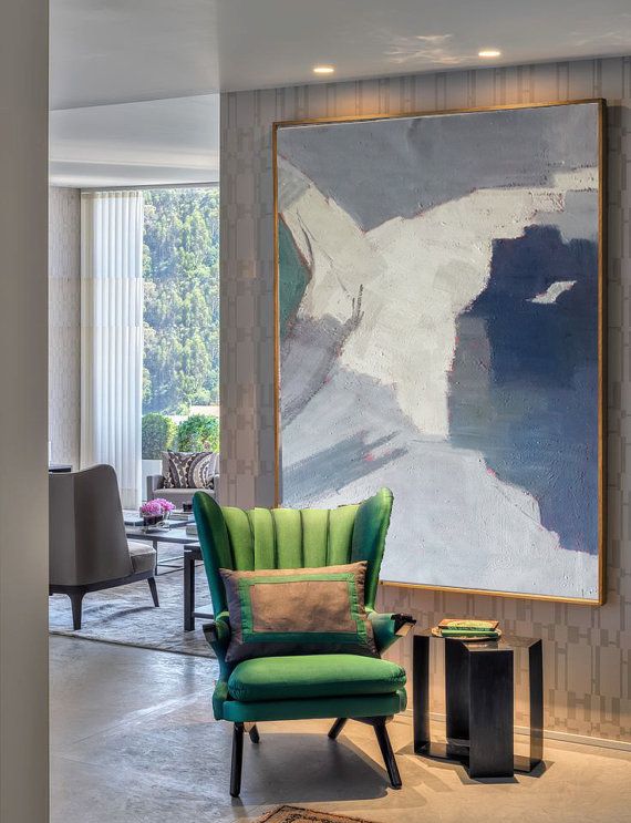 570x743 Contemporary Art - Color Block Painting On Canvas