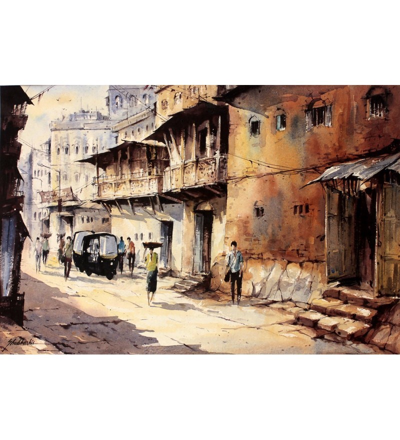 800x880 We Love Art Water Color Painting - Color City Painting