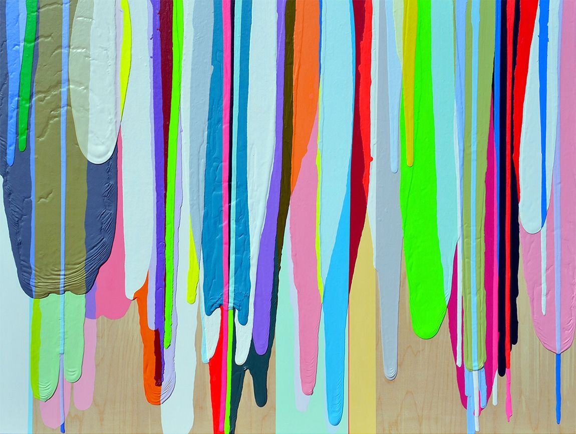 1150x867 Color Field Painting Artists A Pop Art Painting With Drips - Color Field Painting Artists