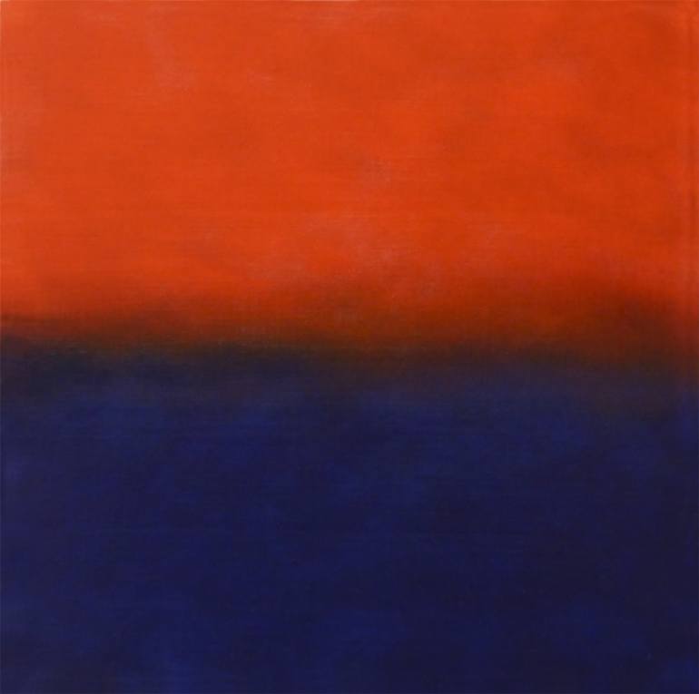 770x765 Saatchi Art Color Field Rot Indigo, F Sz 67 Painting By Mara Ruehl - Color Field Painting Artists