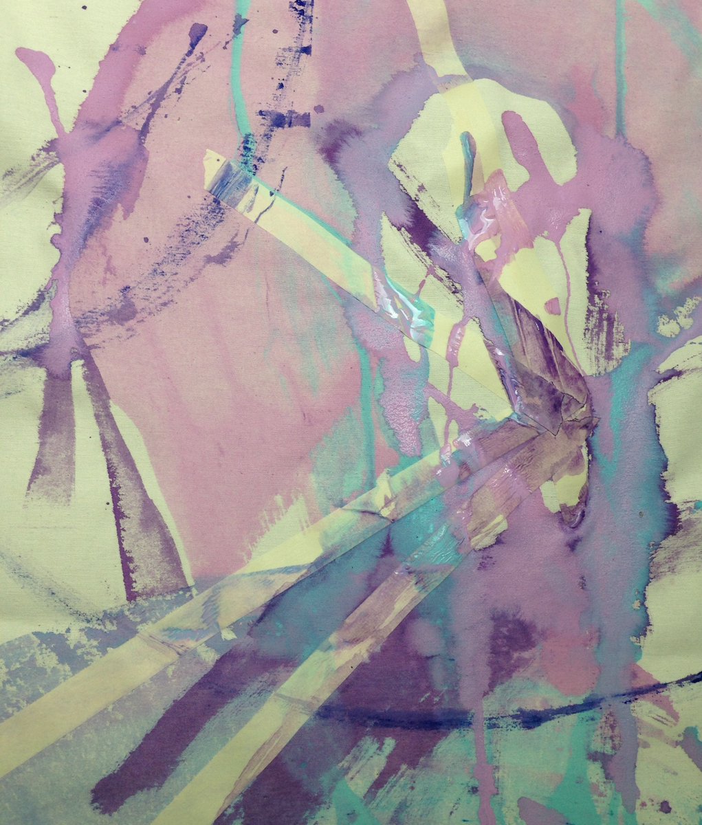 1021x1200 Amanda Knight On Twitter Experimental Painting @citylitarts - Color Field Painting Technique