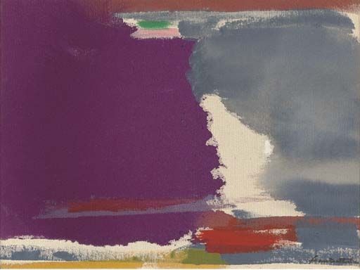 512x384 Helen Frankenthaler Style Color Field Painting, Lyrical - Color Field Painting Was A Form Of Abstraction That