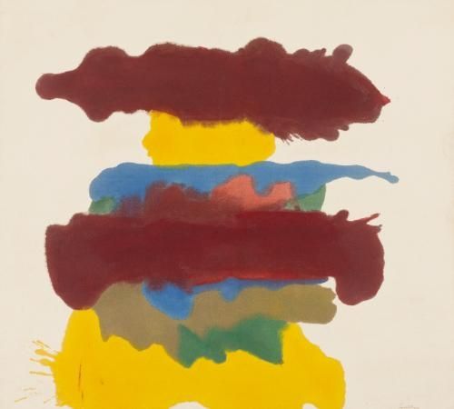 500x450 Weather Change, 1963 By Helen Frankenthaler. Color Field Painting - Color Field Painting Was A Form Of Abstraction That