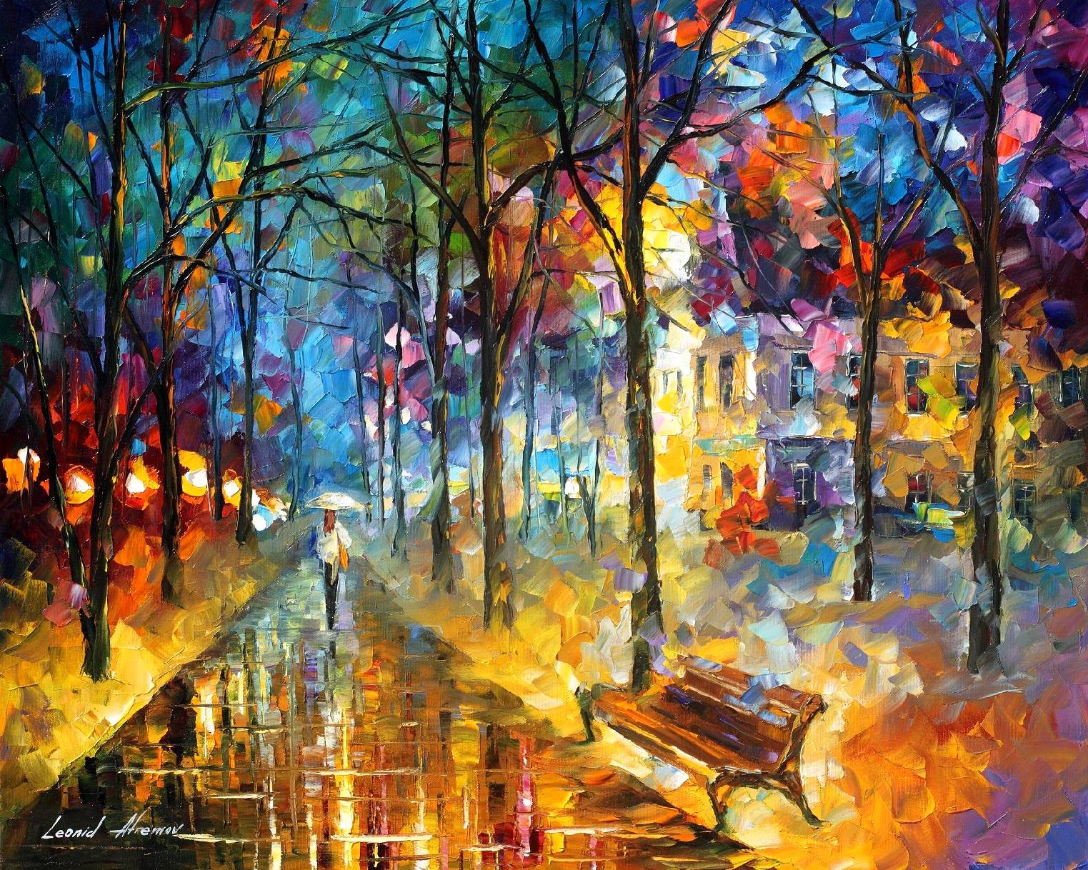 1523x1218 Colors Of My Past Original Oil Painting On Canvas By Leonid - Color Painting Art