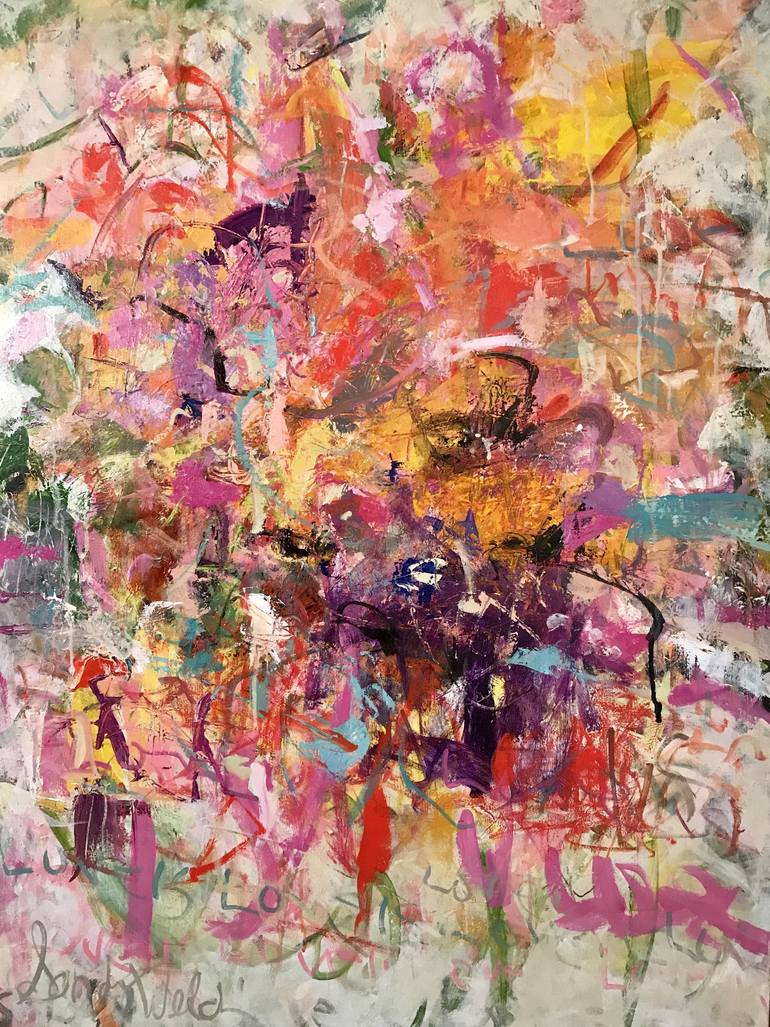770x1027 Saatchi Art Crazy For Color Painting By Sandy Welch - Color Painting Art