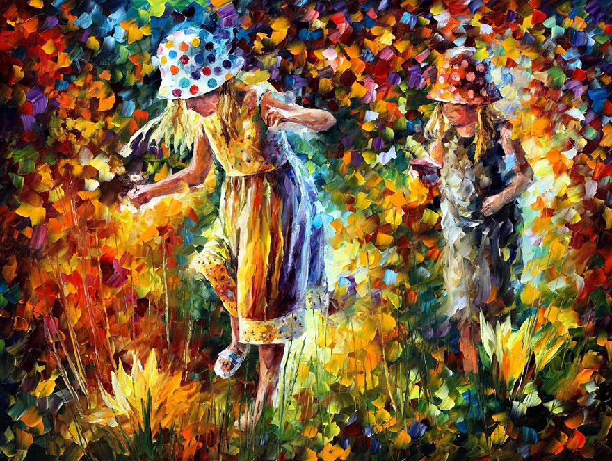 880x663 The Fusion Of Colors In Leonid Afremov's Nostalgic Oil Paintings - Color Painting Art