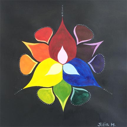 431x432 Complexcolorwheel - Color Wheel Painting