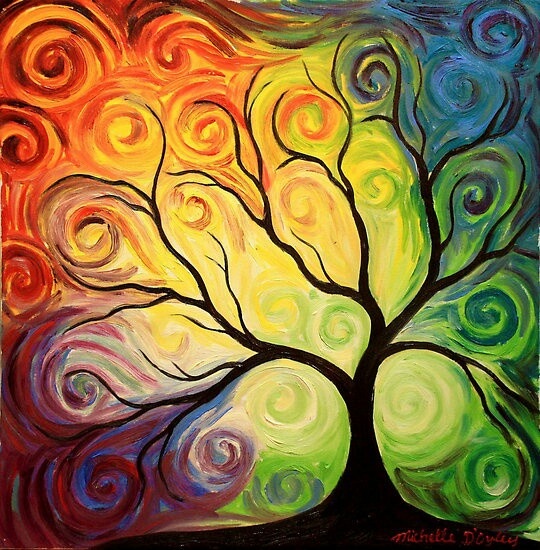 540x550 Hidden Color Wheel Painting - Color Wheel Painting