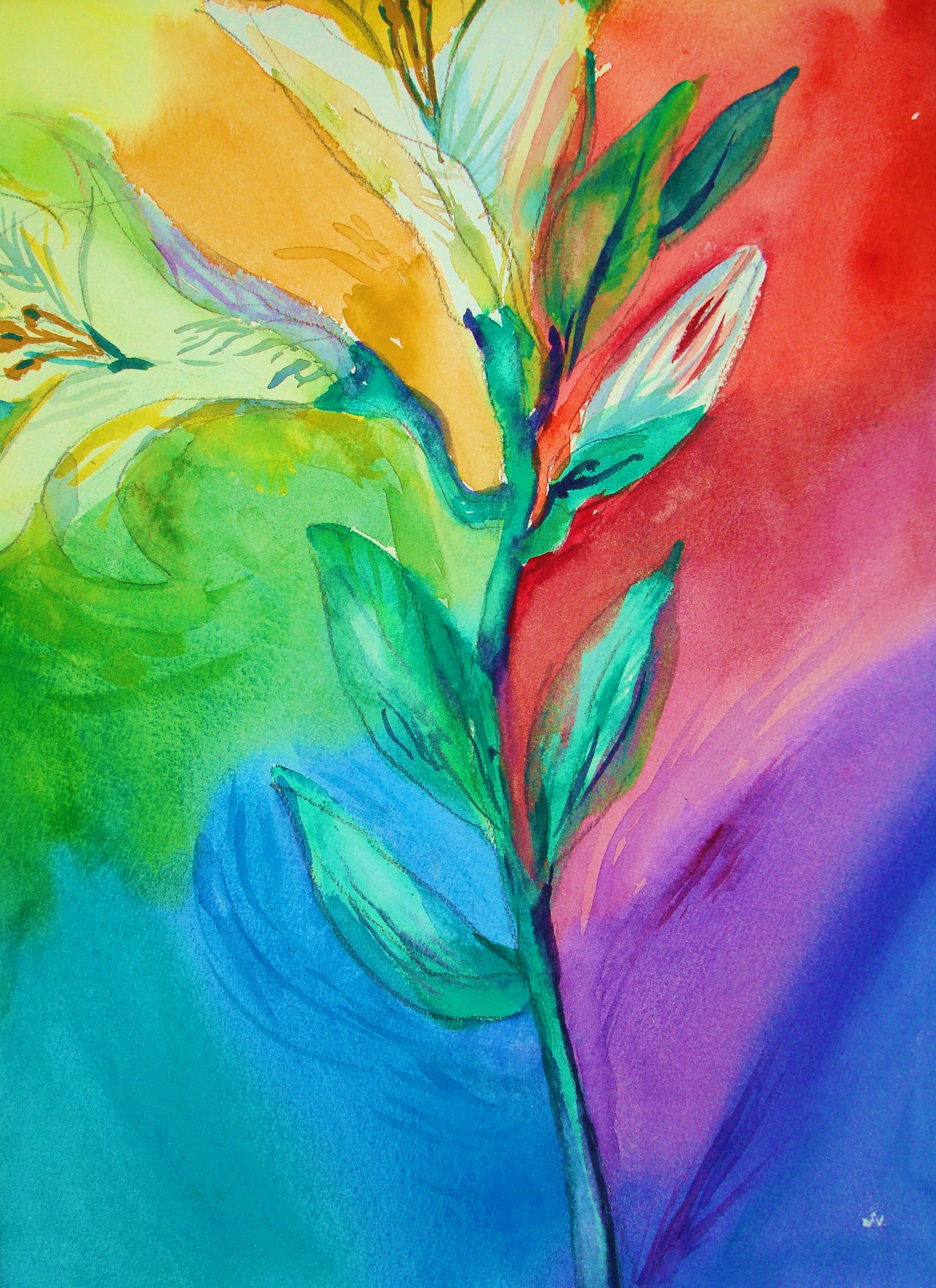 1734x2385 How To Paint Around The Color Wheel In Watercolor 7 Steps - Color Wheel Painting