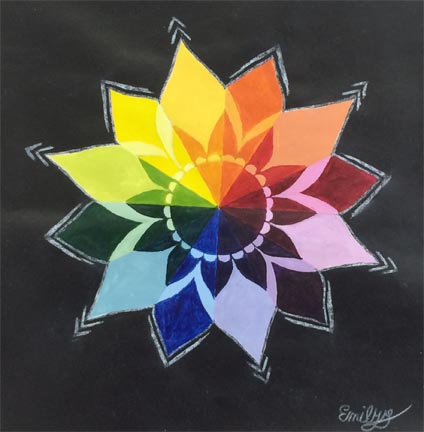 424x432 Complexcolorwheel - Color Wheel Painting