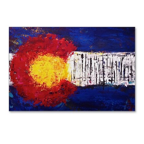 460x460 Colorado Flag Postcards - Colorado Flag Painting