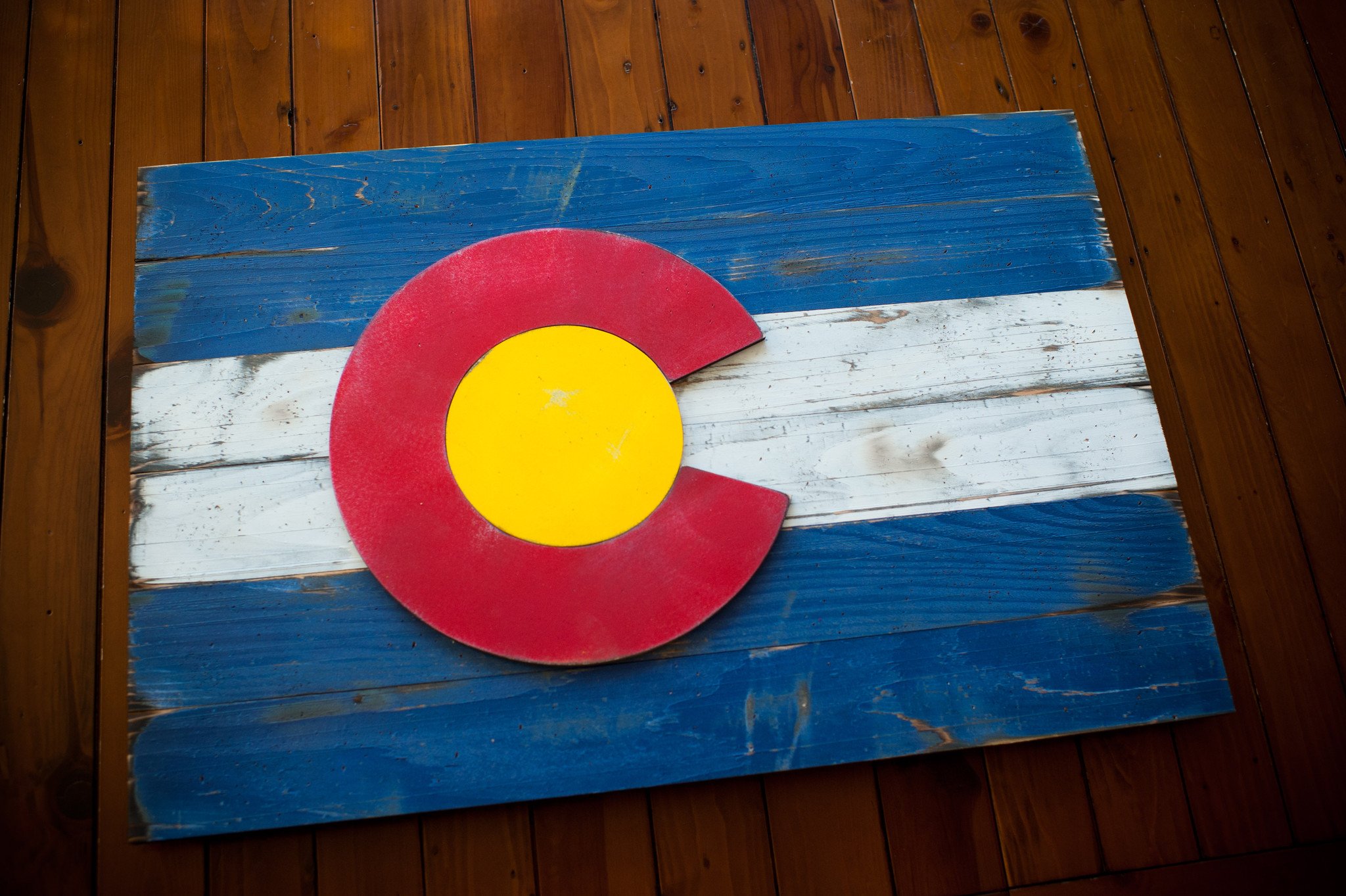 2048x1363 Colorado Vintage Wood Flag Patriot Wood - Colorado Flag Painting