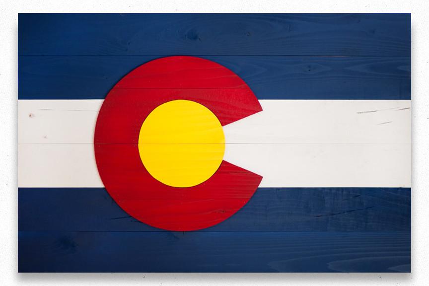 864x576 Colorado Wood Flag Patriot Wood - Colorado Flag Painting