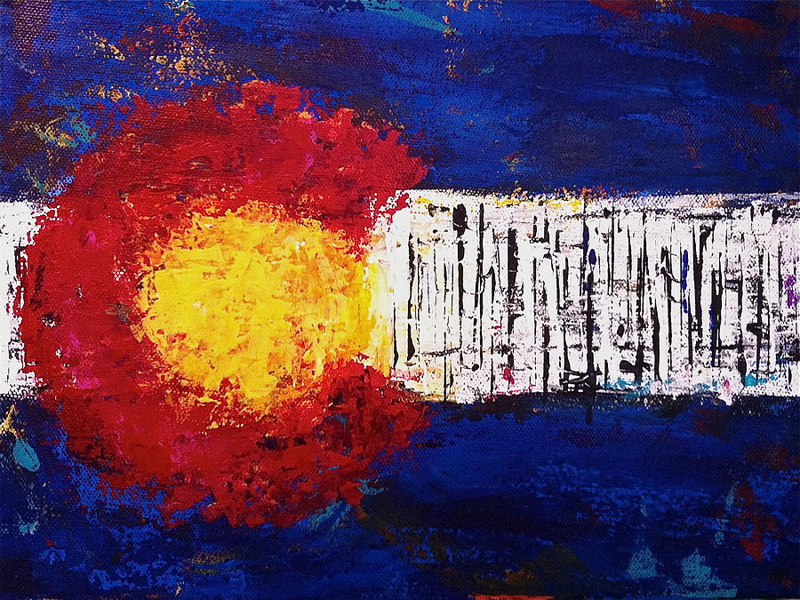 900x675 What A Cool Painting Of The Colorado Flag! Colorado - Colorado Flag Painting