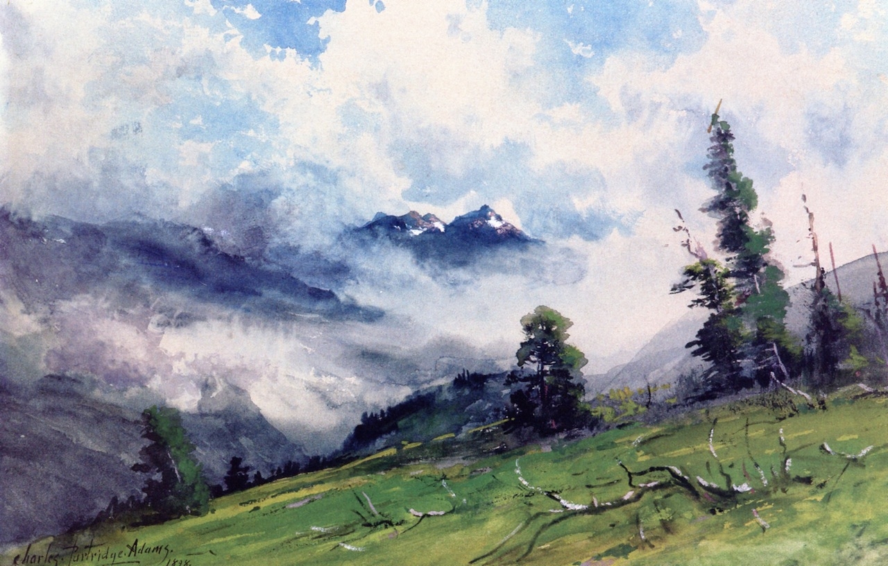 1280x816 In The Colorado Mountains Painting Charles Partridge Adams Oil - Colorado Mountain Painting
