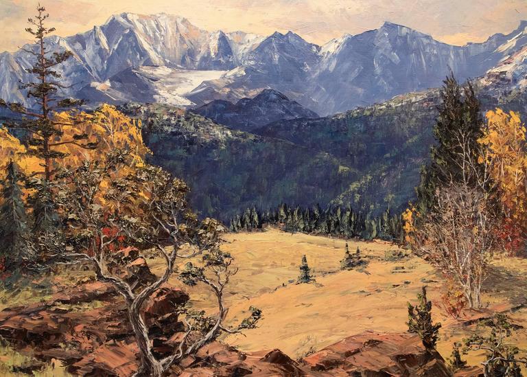 768x549 James Emery Greer - Colorado Mountain Painting