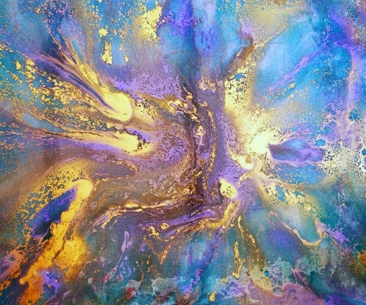 723x604 Mike Pietro Abstract Art - Colorblind Painting