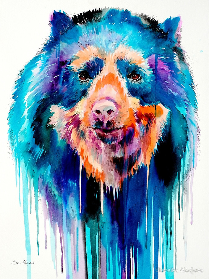 707x942 Colorful Animal Portraits By Slaveika Aladjova Designwrld - Colorful Animal Painting