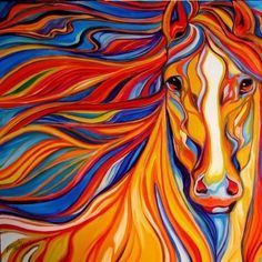 236x236 Colorful Paintings - Colorful Animal Painting