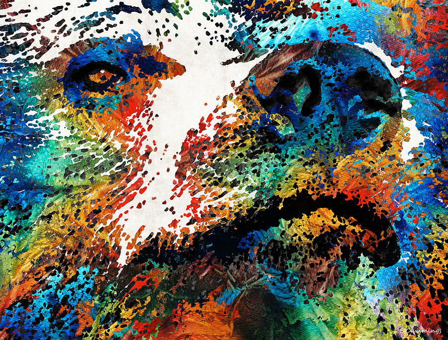 900x684 Colorful Bear Art - Colorful Art Painting