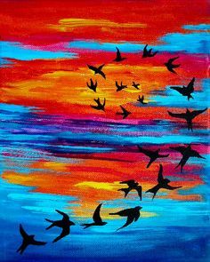 236x295 Colorful Watereach Art Painting Inspiration - Colorful Beach Sunsets Painting