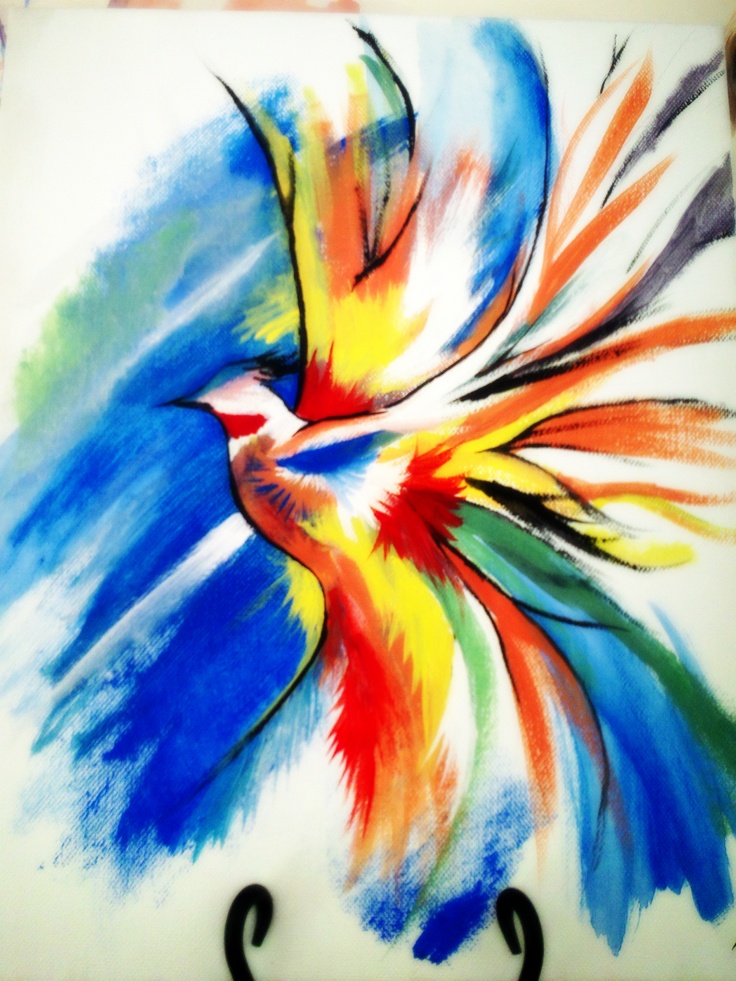 Colorful Bird Painting