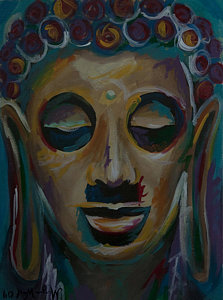 223x300 Colorful Buddha Paintings - Colorful Buddha Painting