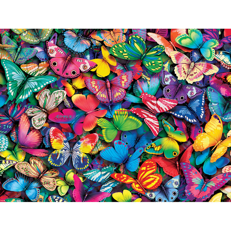 800x800 Colorful Butterfly 19 X 15 Diamond Painting Embroidery Kit 5d - Colorful Butterfly Painting
